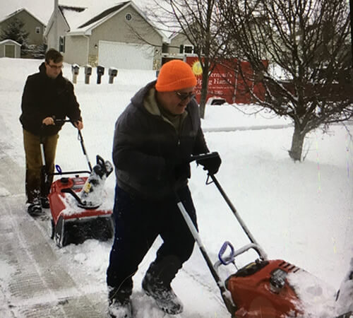 Snow Plowing Services for Independent Living Hartford WI